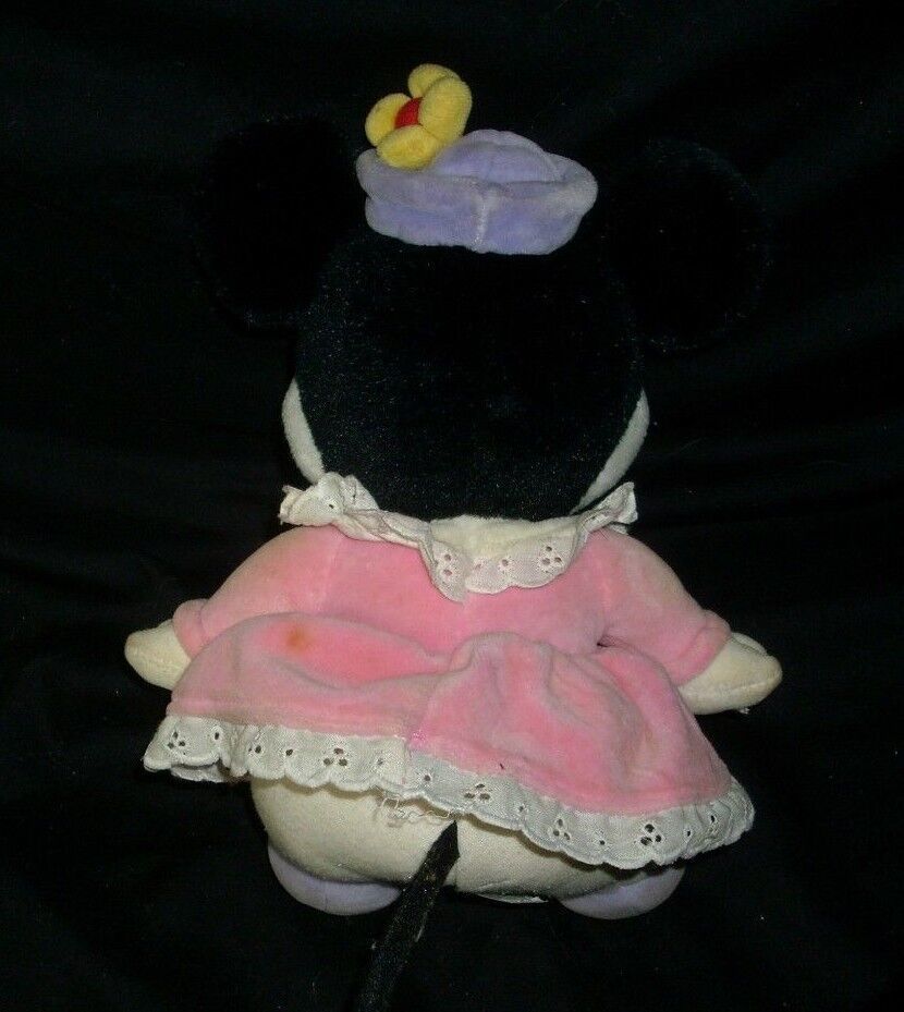 10" VINTAGE GUND DISNEY MINNIE MOUSE STUFFED ANIMAL PLUSH TOY DOLL OLD ...