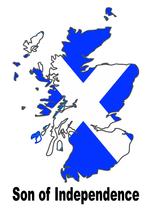 Son of Independence Scotland Scottish Country Map Flag Poster High Quality Print - £5.42 GBP+