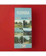 Florida Standard Oil Vintage Travel Road Map 1970 USA Vacation Souvenir - $11.95