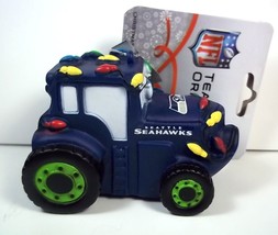Seattle SEAHAWKS PVC Tractor with lights Christmas team ornament NEW 2023 - £9.65 GBP