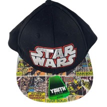 Star Wars Chrome Logo Comic Print Brim Snapback Hat Youth Size OSFM - £7.06 GBP
