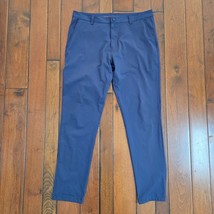 RHONE Pants Mens 36x32 Blue Commuter Flat Front Chino Trousers Golf Stretch - €33,80 EUR