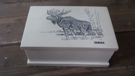 Canada SCRIMSHAW Moose Box 5.75 x 3.75 x 2.5 inches - £36.74 GBP