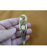 CAB-10-1 RARE African American LADY yellow + milk chocolate CAMEO brass ... - $373.55 MXN