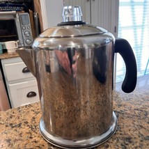 Farberware Stove Top Percolator Coffee Pot Stainless Steel 8 Cup 16C Cam... - $28.50