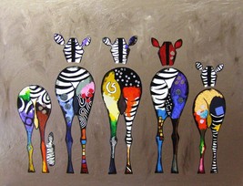 Banksy Zebra Print, Zebra Canvas, Banksy Zebra Art, Banksy Art, Stretched - £47.88 GBP