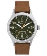 Timex Expedition Men&#39;s Watch Quartz Leather Strap 22mm - $128.99