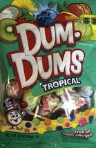 Dum-Dums Tropical Suckers/Lollipops 3.5 oz Bag-NEW-SHIPS N 24 HOURS - $10.77