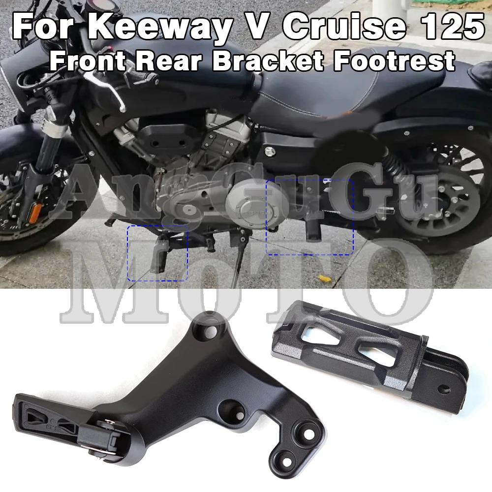 Motorcycle Front Rear Foot Pegs Mount Original Foot Pedal Footrest Pedal - $45.82+