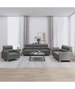  Sofa Set Dark grey Fabric (100% polyester), metal, textilene, plywood - $1,541.39 CAD