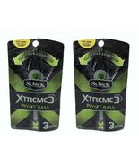 Men Razor Schick Xtreme3 Pivot Ball 3 Blades Men Disposable Razor 2 Pack - $327.09 MXN