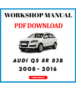 Audi Q5 8R 83B 2008 2009 2010 2011 2012 2016 SERVICE REPAIR WORKSHOP MANUAL - £6.19 GBP