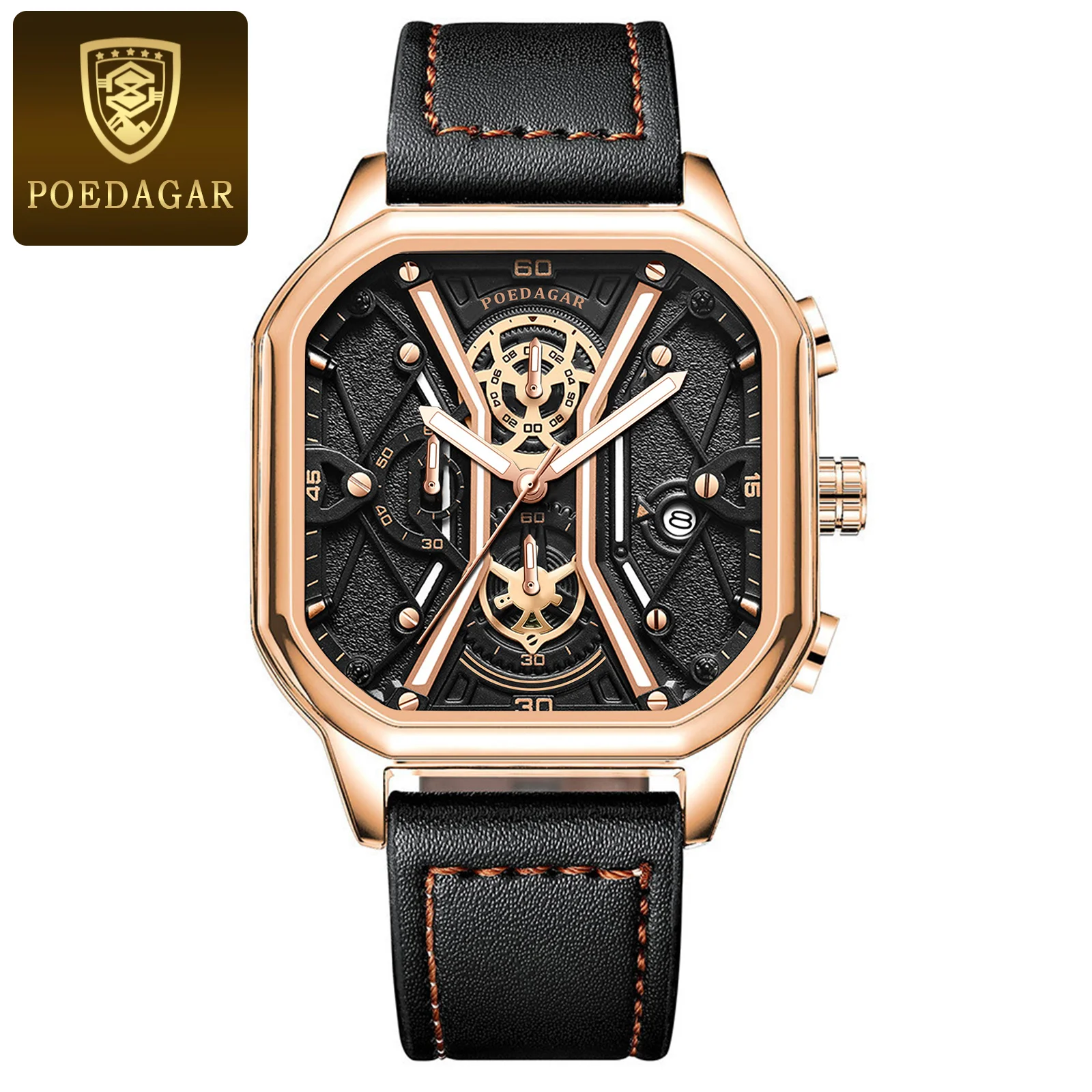 Luxury Men Wristwatch High Quality Waterproof Chronograph Luminous Date Man Watc - £39.87 GBP