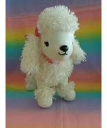2015 Gymboree Faux Fur Poodle Puppy Dog Plush Purse White w/ Pink Handle... - £15.53 GBP
