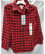 Boy&#39;s XS (4/5) Button Down Long Sleeve Flannel Shirt  Cat &amp; Jack  - $17.76 CAD