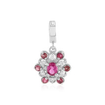 Jewelry of Venus fire  Pendant of Earth Rubellite silver pendant - £451.63 GBP