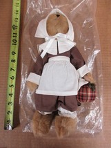 NOS Boyds Bears Sarah Harvestbeary 904434 Pilgrim Thanksgiving Plush Bea... - $45.47