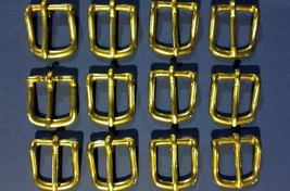 (12) 1&quot; Solid Brass Harness Buckles  twelve buckles -NEW - £13.21 GBP