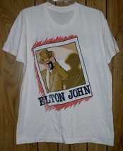 Elton John Concert Tour T Shirt Vintage 1986 87 Tour Single Stitched - £197.53 GBP
