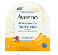 Aveeno, Repairing Cica Foot Mask, 2 Single-Use Slippers - £14.89 GBP