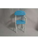 1997 Viacom Dollhouse Blue High Stool / Chair Furniture Accessory - £2.63 GBP