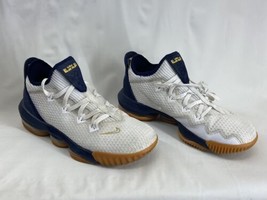 Nike Lebron XVI 16 Low USA Navy White Gold Gum CI2668-101 Size 10.5 - $65.54
