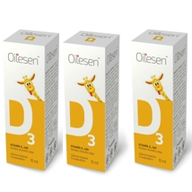 3 PACK Oilesen Vitamin D 400 Drops For Babies Kids Immune Care Strength 400IU - £25.79 GBP