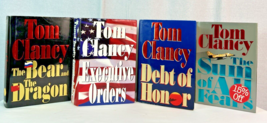Tom Clancy 4 Novels Book - Lot of 4  (All 1st Editions/1st Printings) - L@@K !! - £11.82 GBP