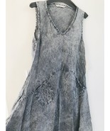 Luna Luz: Margarita Linen Short Tank Dress In Saltwash - £162.83 GBP