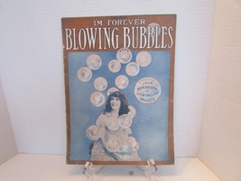 I&#39;m Forever Blowing Bubbles 1919 June Caprice Silent Film Star Pic Sheet Music - £5.49 GBP