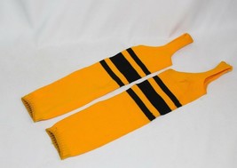 Vintage NOS Pair of &#39;70&#39;s Twin City&#39;s Baseball Stirrup Sock ORANGE Black Strip - £10.02 GBP