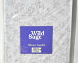 Wild Sage Window Panel Oeko Tex Aveline Burnout Bright White 50x63in Oek... - $37.99