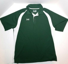 Under Armour Performance Loose Fit Heat Gear Green Sports Shirt Sz M - £12.47 GBP