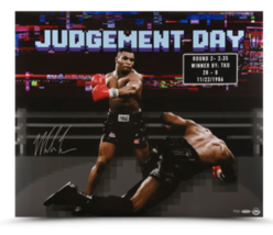 Mike Tyson Autographed &quot;86 Young Champ&quot; 24x20 Photo UDA LE 125 - £460.33 GBP