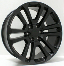 GMC 20&quot; Satin Black Split Spoke Replica Wheels Rims 2000-24 Sierra Yukon... - £732.21 GBP