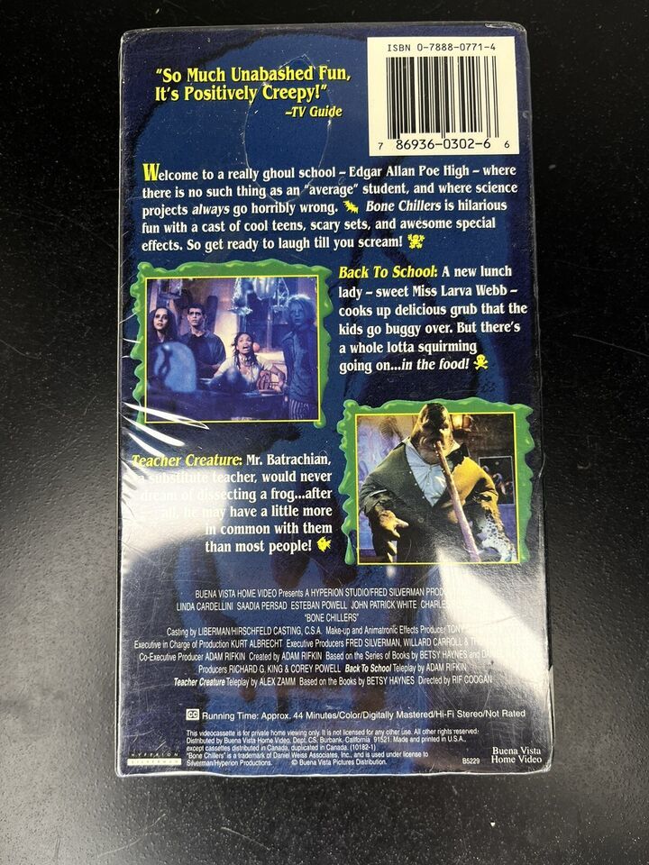STILL SEALED VHS BONE CHILLERS BACK TO SCHOOL DISNEY HORROR Item image 2