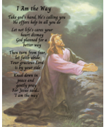 Never Framed 8 x 10 Religious Wall Art Print and Decor Jesus Praying Poster - £5.09 GBP+