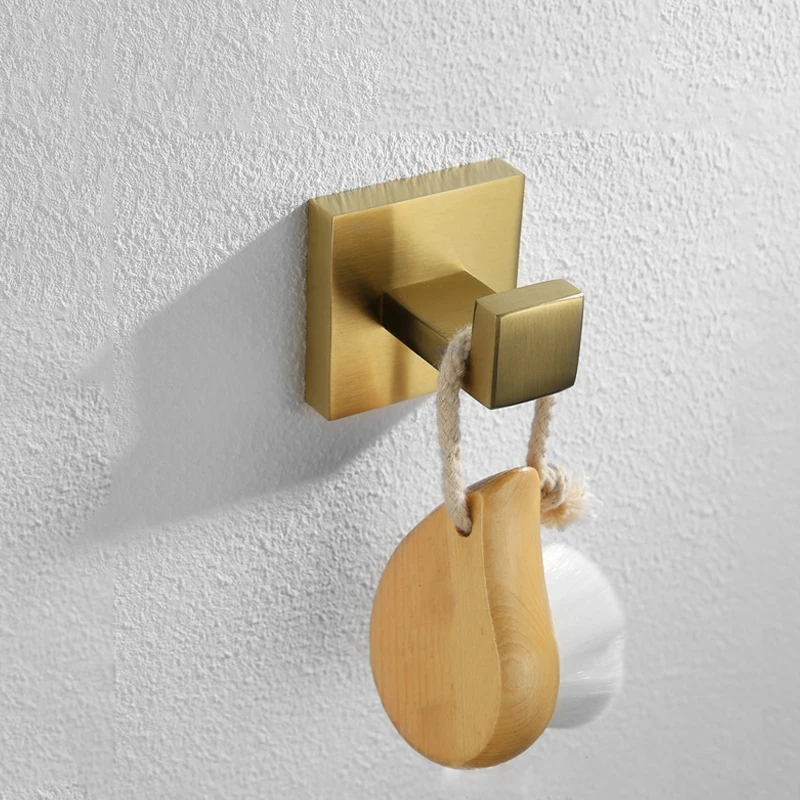 House Home Brushed Gold Bathroom Accessories TAet Paper Holder Wall Hook... - £35.12 GBP