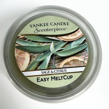 Yankee Candle Scenterpiece Easy Meltcup Melt Cup Sage &amp; Citrus - £7.90 GBP