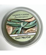 Yankee Candle Scenterpiece Easy Meltcup Melt Cup Sage &amp; Citrus - £7.92 GBP