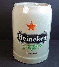 Heineken Holland pottery beer mug tankard stein 18 oz grey gray - £10.14 GBP