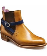 New Handmade Men Jodhpurs Style Real Leather Tan Ankle Boots, Men leathe... - $179.99