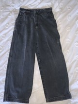 Black Denim  JNCO Jeans Youth 14 Y2K Tapered Leg - $29.69