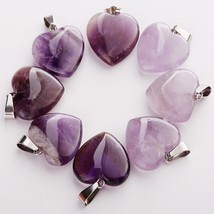 Earrings trend necklace Amethysts Moon Crystal Pendant earrings Stone Necklace 5 - £58.10 GBP