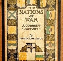 The Nation&#39;s Art War Book Cover ONLY WW1 1917 For Crafts Art Projects Sm... - £15.68 GBP