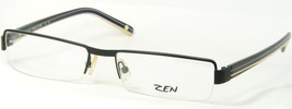 Zen 41043 11 Noir Lunettes Métal Semi Monture Cadre 54-16-140mm Allemagne - $75.42