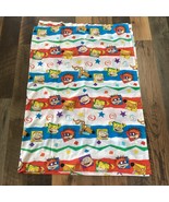 Vintage 1997 90s Nickelodeon Rugrats Twin Flat Bed Sheet Fabric Tommy An... - $39.55