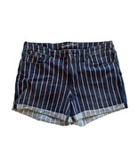 Universal Thread Womens Striped Denim Shorts Size 16 Red White Blue Patr... - $9.87