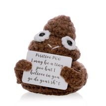 Handmade Funny Positive Poo Crochet Poo Stuffed Crafts Amigurumi Poo Plu... - £22.13 GBP