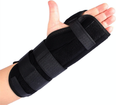 [NEW] Men&#39;s Right Arm Wrist Brace 10&quot; Support Splint Size LARGE Carpal Tunnel Te - $18.99